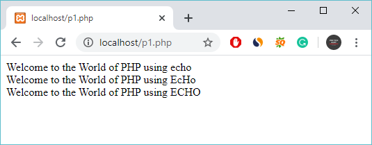 PHP Output